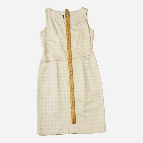 Anne Klein Dress Women's Size 10 Sleeveless V-Neck Pleated Summer Formal Casual - Picture 2 of 5